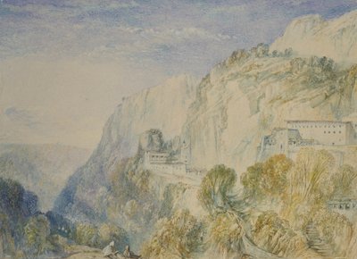 Mount Lebanon and the Convent of St Antonio, c.1832-34 by Joseph Mallord William Turner